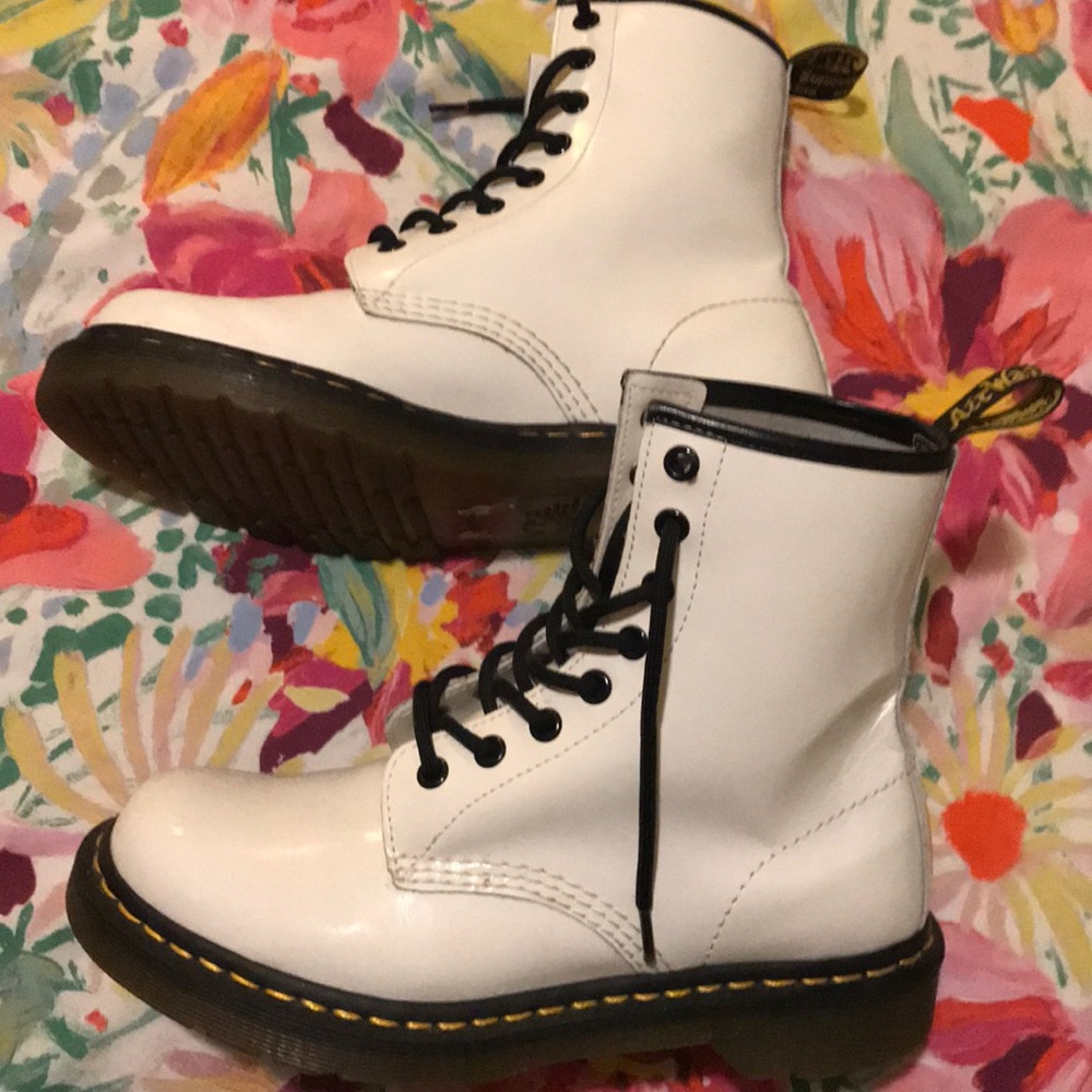 Dr. Martens 1460 white boots